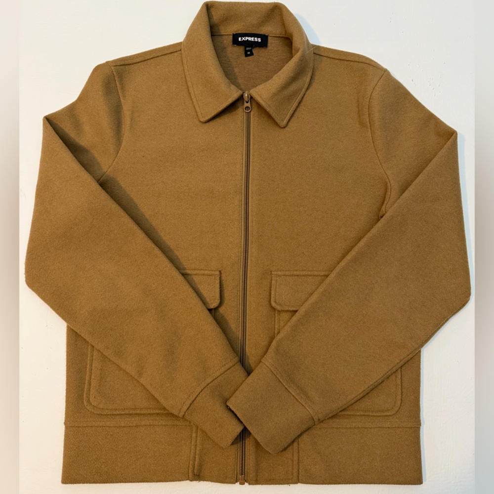 Express Camel Men's Shirt Jacket Size XS - Picture 2 of 8